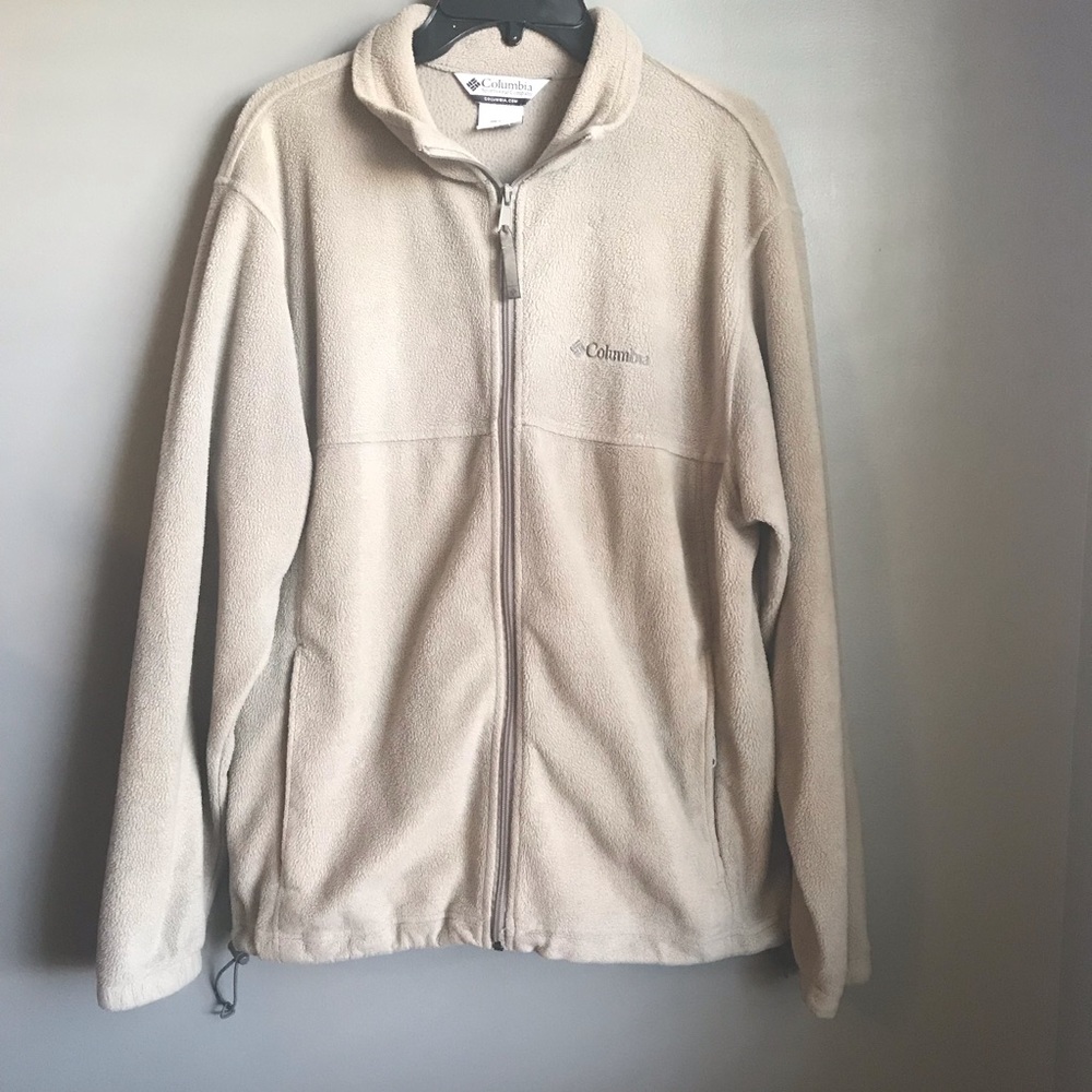 ▪️Columbia▪️ Tan Fleece Zip Up Jacket